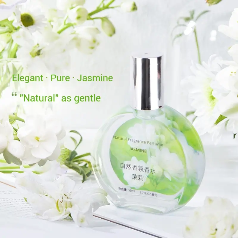 Erbam Natural Fragrance Series 50ML, Women's Floral Scented Eau de Parfum, Long-Lasting Freshness, Daily Use Fragrance, Floral Scents Perfume, Ideal for Daily Dates, Parties, Valentine Gift, EDP Floral Jasmine Perfume Spray