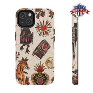 Retro Tattoo Vibes Phone Case, Magical Phone Cover, Vintage Design Phone Case for Samsung s24 ultra and iPhone 17, 16, 15, 14, 13, 12, 11 Pro Max, X, XR, XS Max, 8, And 7 Plus,screen protector,fidgets,toys kids Protectio Compatible with Samsung Galaxy S25