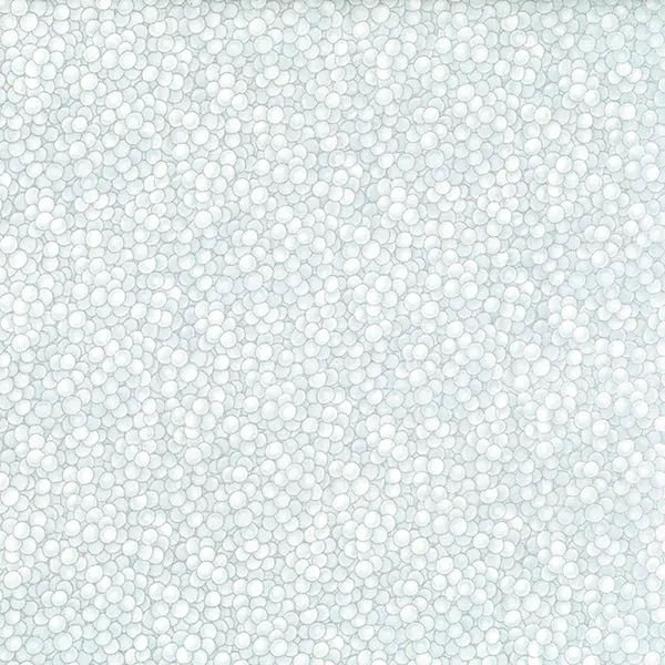 Fabric Hoffman Frost/Silver Snow Dots Winter Magic Metallic by the Quarter Yard G8556-113S