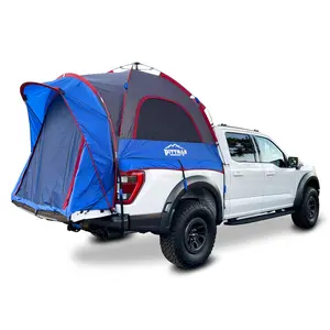 Pittman Outdoors | Easy Up Truck Bed Tent | Fits Full Size Trucks | 5 ft Beds | All Weather Tent that Sets up in Minutes with the built-in Easy Up System | truck tent