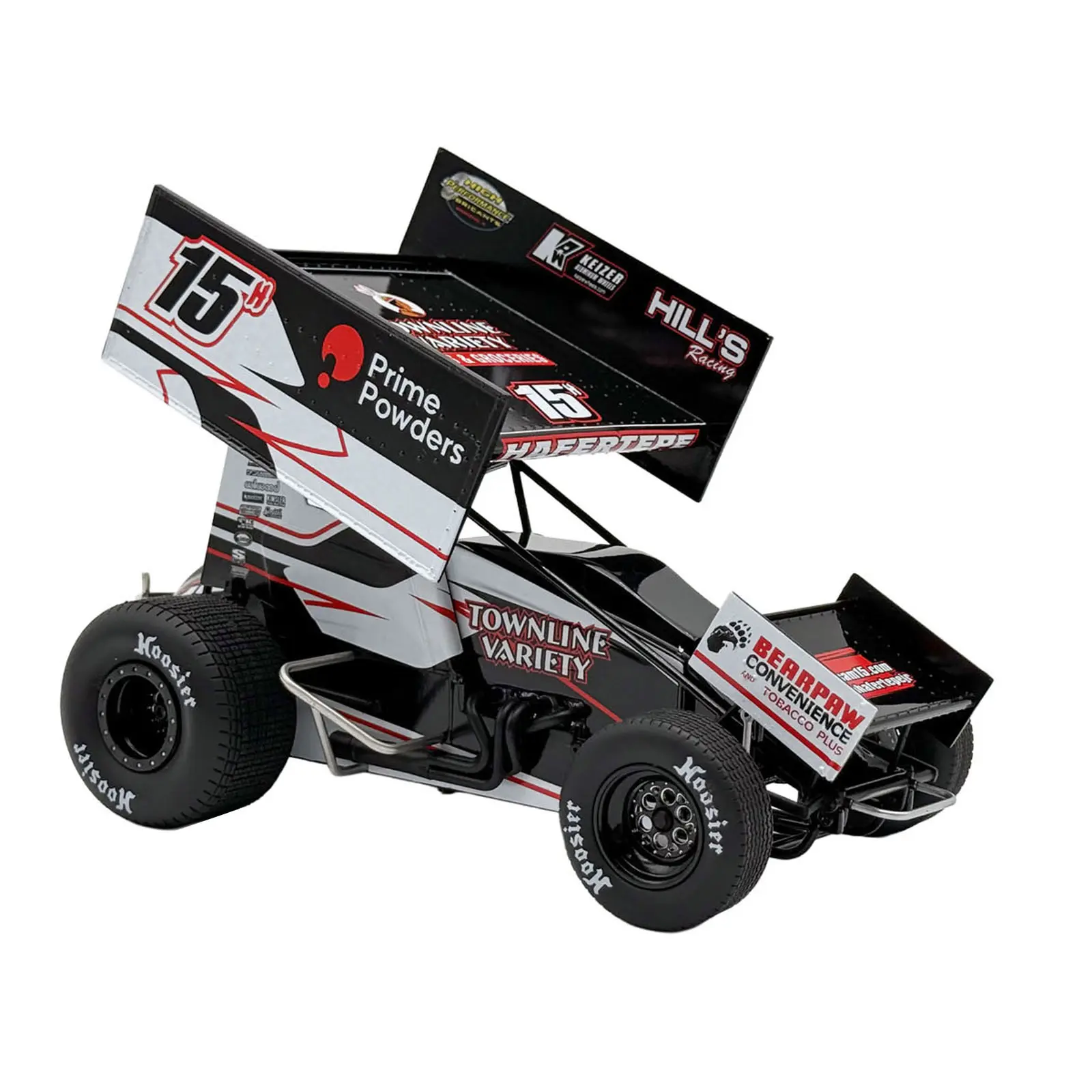 Winged Sprint Car #15H Sam Hafertepe "Townline Variety - Prime Powders" (2026) 1/18 Diecast Model Car by ACME