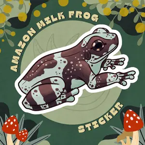 Amazon Milk Frog Glossy Sticker