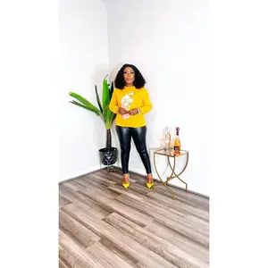 SHINE O CLOCK SWEATER TEESHIRT TOP (Mustard)