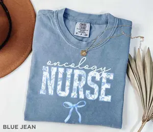 Comfort Colors Oncology Nurse Shirt , Oncology tShirt, New Chemo Nurse tee, Onc Nurse Graduation t-shirt, Cancer Nurse Shirt, Oncology Squad gift Fabric Top Womenswear Fit
