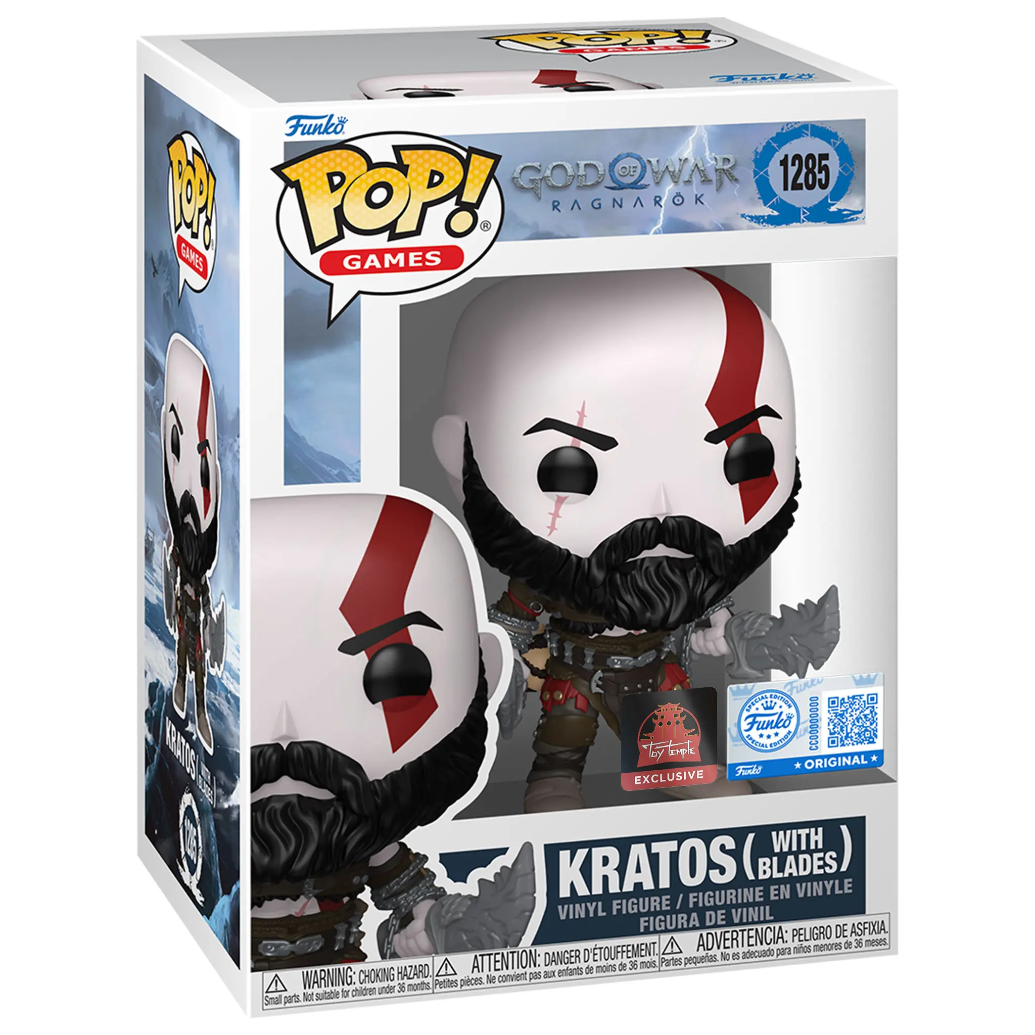Funko POP! Kratos (with Blades) God of War Ragnarok #1285 [Toy Temple] [Funko]