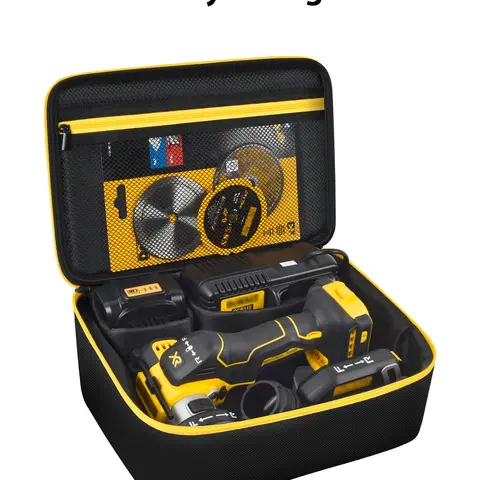 Storage Case Compatible with DEWALT 20V MAX Cut-Off Tool 3-in-1 Brushless (DCS438B), Carrying Holder for Charger, Batteries, Cutting Wheel, and Other Accessories, Power Tool Storage Organizer, Tool Storage Organiser, Tools Storage Organizer