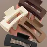 【Black Friday】Solid Color Hair Claws Set, Casual Versatile Claw Clips for Women, Minimalist Design for Thick Hair, Fashion Hair Accessories for Parties and Everyday Wear