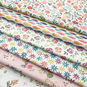 5 Sheets Flowers Gift Wrapping Paper 20" x 30" - Folded Gift Wrapping Paper Present - Birthday Kraft Paper for Kids Birthday, Party DIY Crafts Gift Wrapping