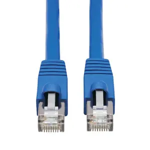 eaton Cat6a 10G Snagless F/UTP Ethernet Cable (RJ45 M/M), PoE, CMR-LP, Blue, 10 ft. (3.05 m), TAA