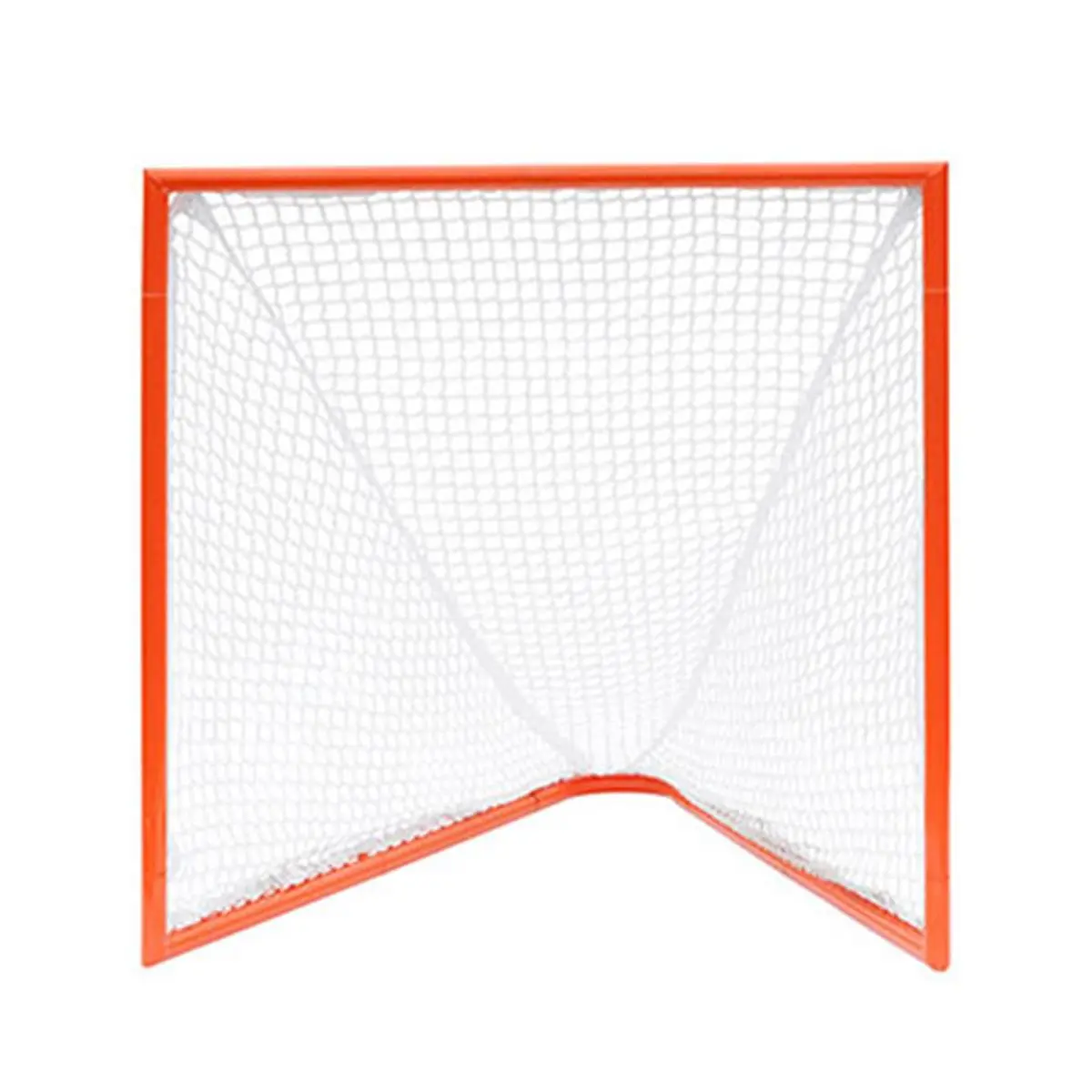 212 MAIN 4x4x4ft Heavy-Duty Small Size Lacrosse Goal Net, Orange Frame Lacrosse Equipment