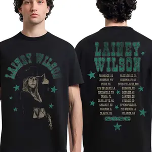 Lainey Wilson Whirlwind World Tour 2026 T-Shirt, Country Music Concert Graphic Tee, Western Cowgirl Fan Outfit for Men Women, Nashville Festival Summer Casual Cotton Apparel