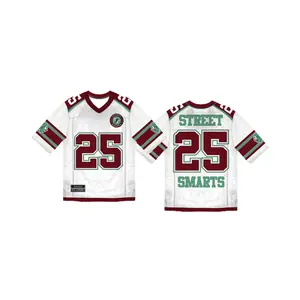 Burgundy Street Smarts oversized Jersey