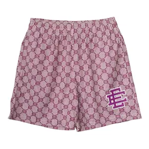 Eric Emanuel Men's Basic Casual Graphic-Print Purple Shorts (FW21) - Menswear Bottoms