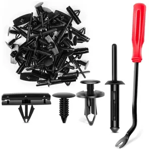 121 PCS Fender Flare & Rocker Moulding Clip Kit for Jeep Wrangler, Chrysler, Ford, GMC – Includes Fastener Remover | Auto Retainer Assortment