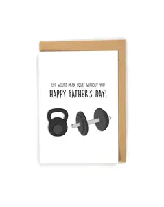 Workout Father's Day Card, Father's Day Card for Gym Lover, Fitness Father's Day Card, Funny Father's Day Card, Gym lover card