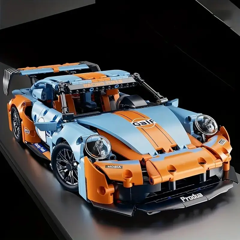 Limited Edition Porsche 911 Rsr Racing Block Set, Model Building Blocks, Detailed Model Kit, Model Car, Ideal Gift for Adults & Teens, High-Difficulty Assembly