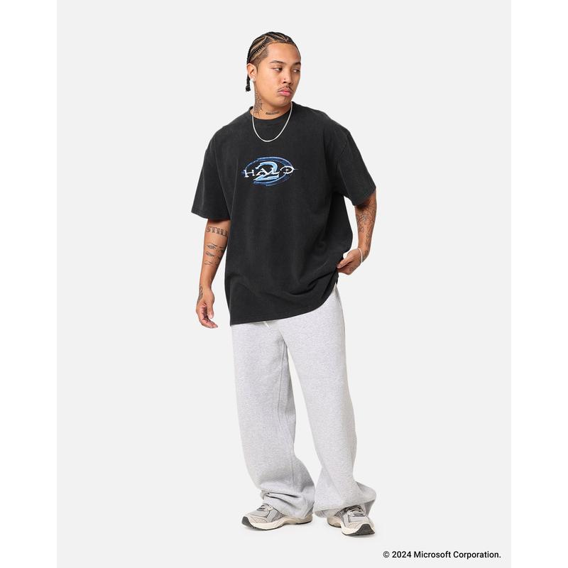 73Studio X Halo Halo 2 Vintage T-Shirt Black Acidwash
