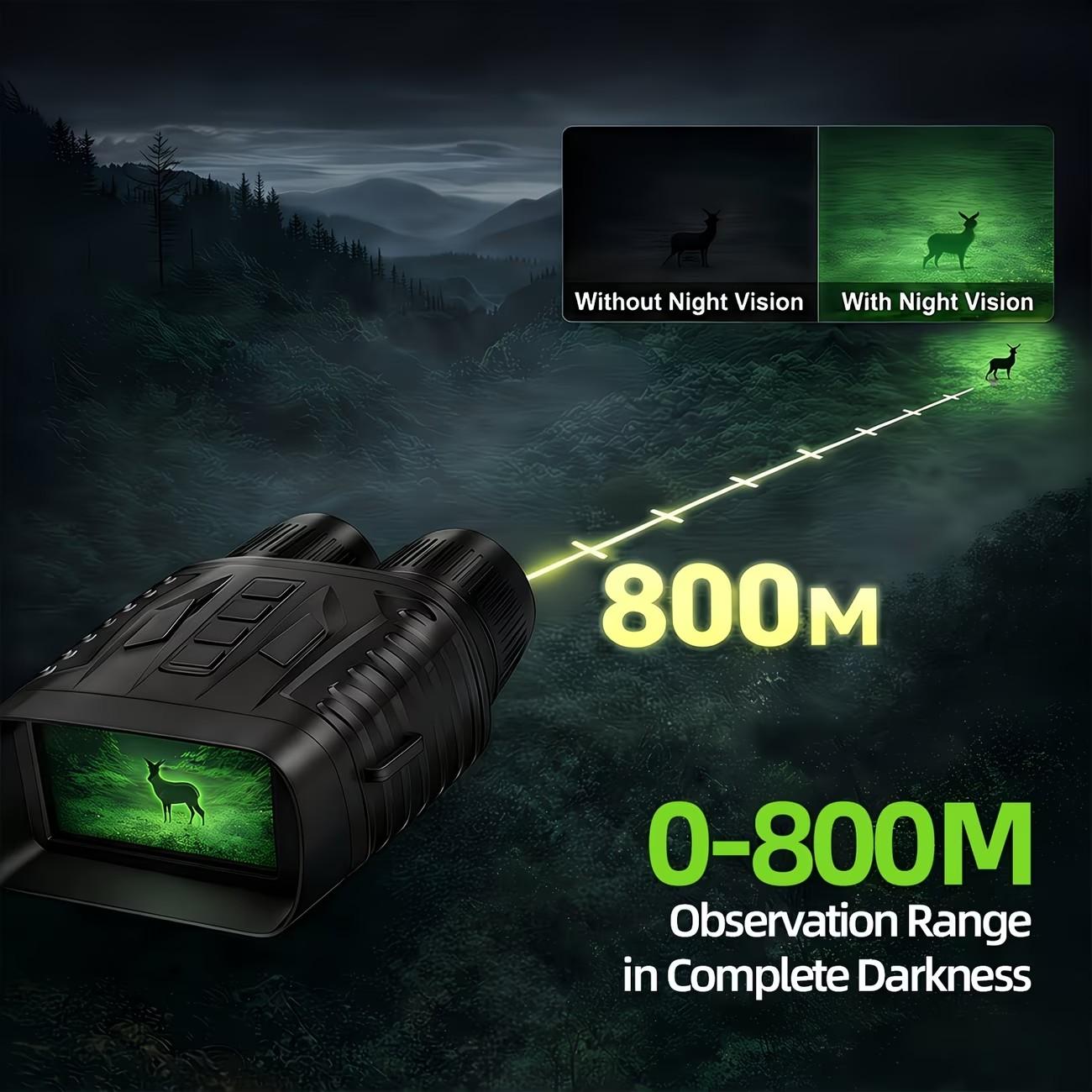 Night Vision Goggles-Night Vision Binoculars,2600 mAh Battery,7 Levels Infrared,10X Digital Zoom,Wildlife Observation,Hunting,Camping