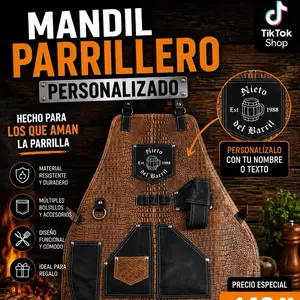 Mandil Parrillero Personalizado