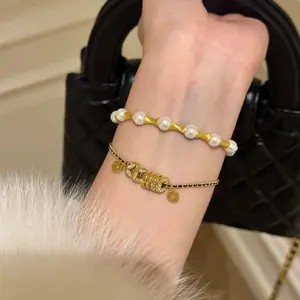 Coin Rope Bracelet Ring Set for Women's Light Luxury Style Versatile Full Diamond Coin Design for Wealth Casual Elegance