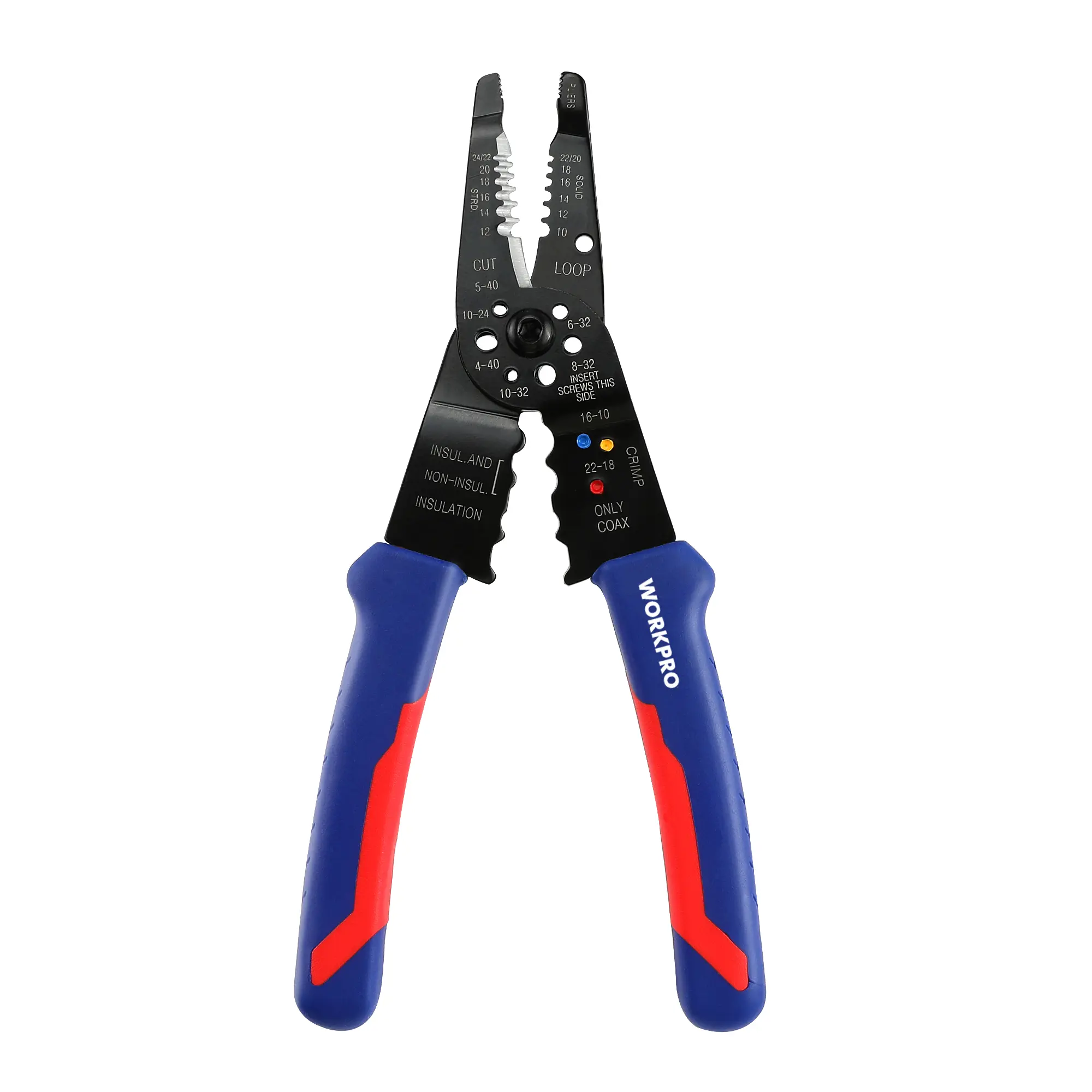 #summersale WORKPRO 8-Inch Wire Stripper, Multi-Tool Wire Cutter for Stripping, Cutting and Crimping, W091033AE