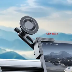 Magnetic Car Phone Holder with 360° Rotatable Adjustable Arm, Strong Suction Cup & Triangular Base, Dashboard/ Mount for, Smartphones, Tablets - Compatible Most Cars (iPhone,), Car, For