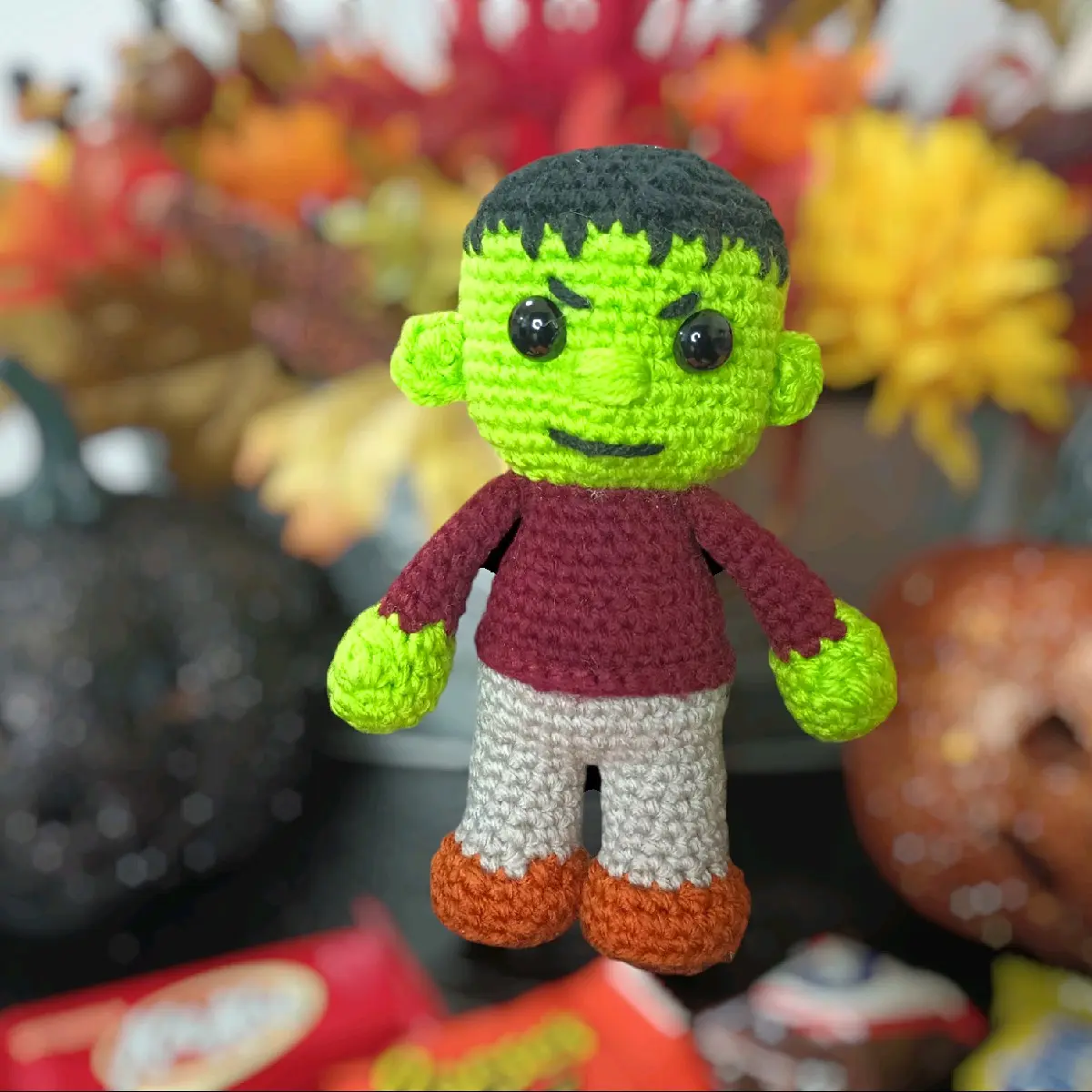 Crocheted Frankenstein Inspired Collectible Doll - Classic & Novelty Toy