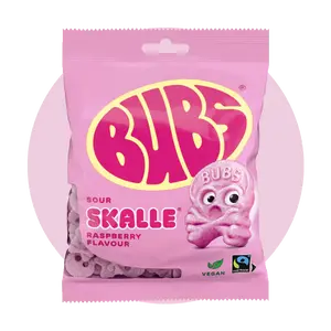 BUBS Sour Raspberry Skull BUBS Sour Raspberry Skull