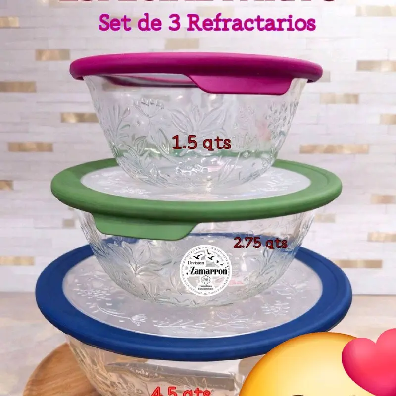 Lot De 3 Bols De Conservation Flashy Tupperware – Neufs