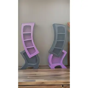 DrSeuss / Alice in Wonderland inspired Whimsical bookcase   smashed together