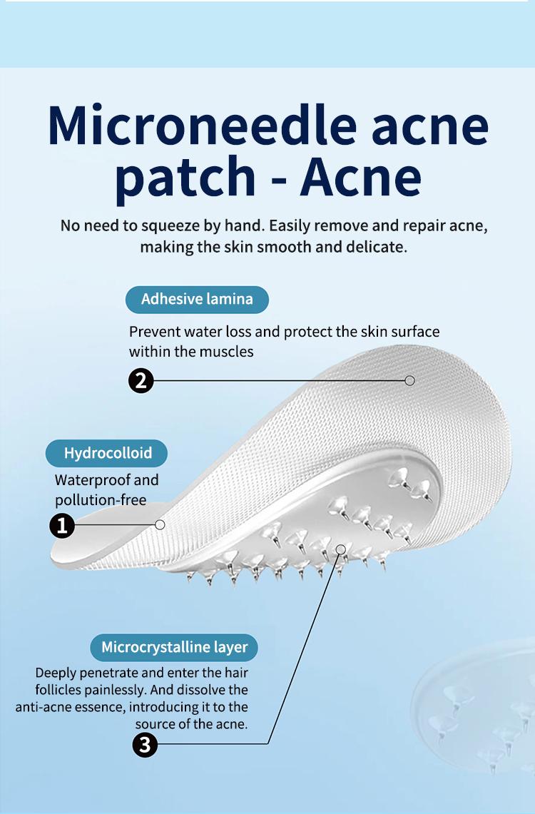 Hyaluronic Acid Microcrystalline Pimple Patch for Blemish & Redness Care