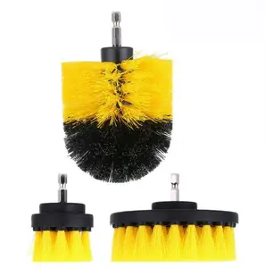 [3counts]Electric Drill Brush Set for Floor Tiles Bathtub Tile & Car Detailing Durable Synthetic Cleaning Tool Kit
