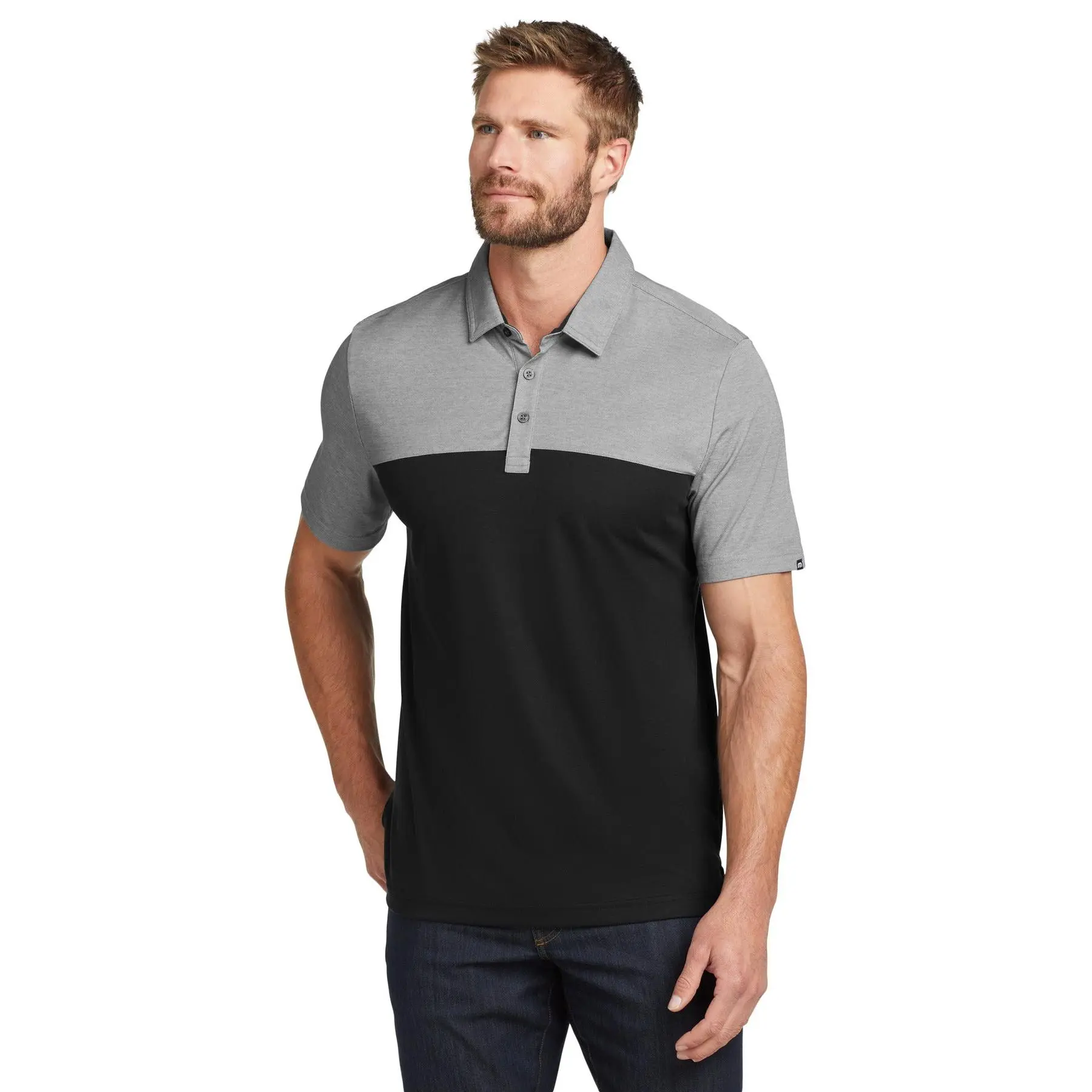 Custom Embroidered - TravisMathew Oceanside Blocked Polo. TM1MU414