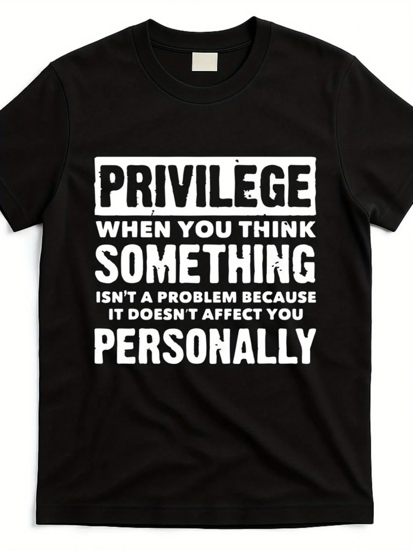 Privilege Explained Civil Rights & Black History Month T-Shirt - Unisex Retro Graphic Tee with Social Justice Slogan, 220gsm Heavyweight, Print on Black, All-Season Round Neck Short Sleeve Shirt for Men & Women, Historical Awareness Apparel