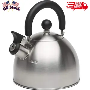 Stewart Whistling Stovetop Tea Kettle Food Grade Stainless Steel