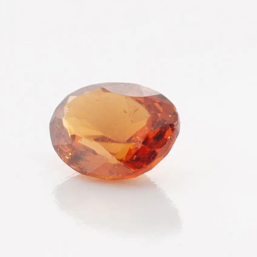 1.45ct Orange Citrine VVS Oval Shape (7.8x6x3.6 mm) Unheated gemstone from Sri Lanka