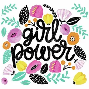 Girl Power Peel and Stick Giant Wall Decal - RoomMates: Vinyl Typography Decor for All Ages, Self-Adhesive