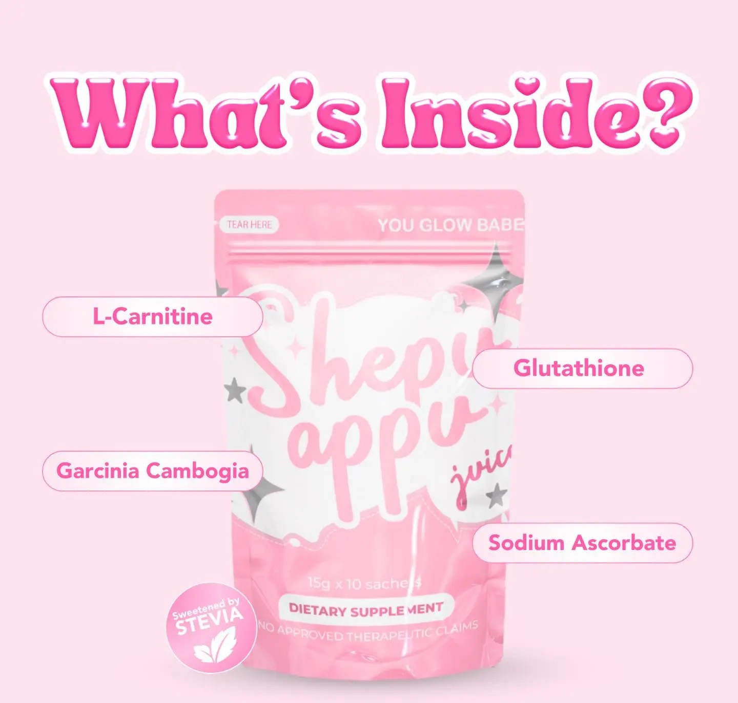 You Glow Babe Shepu Appu Juice - 10 Sachets Healthcare Dietary