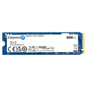 Kingston SSD 500GB NV3 NVMe M.2 2280 PCIe 4.0 Internal SSD – 5000MB/s High-Speed Solid State Drive (SNV3S/500G)