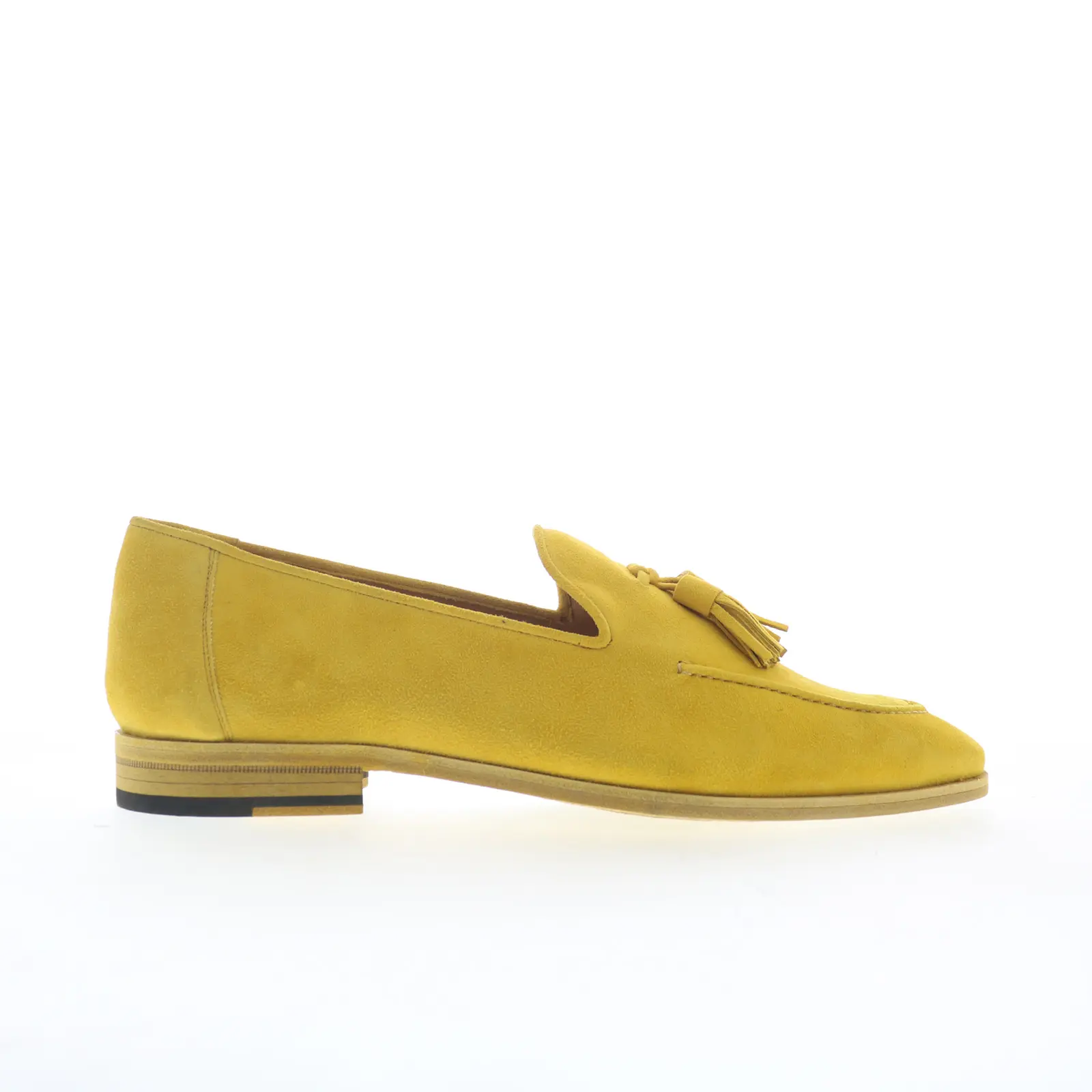 Mezlan Gades Suede Tassel Mens Yellow Loafers & Slip Ons Casual Shoes