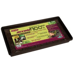212 MAIN 50-Cell Acella Root Tray (JSAR50) - Pre-Moistened Peat Plugs, Prevents Damping-Off, Promotes Roots, Transplant Ready