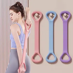 3PC 8-Shaped Resistance Band - Posture Support & Back Stretcher, Open Shoulder Elastic Exercise Band for Home Gym, Yoga, Pain Relief