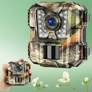 Mini Trail Camera 24MP 1080P HD, Motion Activated IR Night Vision Waterproof Deer Cam for Outdoor Wildlife Monitoring