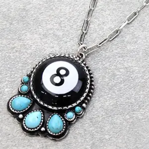 Western 8 Ball Necklace