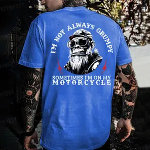 I'm Not Always Grumpy Sometimes I'm On My Motorcycle Monkey T-shirt