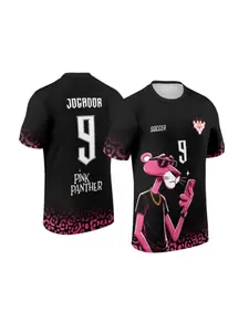 Summer New T-shirt Pink Panther # 9 Summer Football Special Commemorative Edition Jersey Design Men's and Women's Top