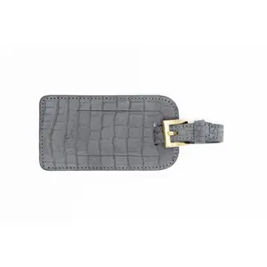 Luggage Tag/Grey Embossed
