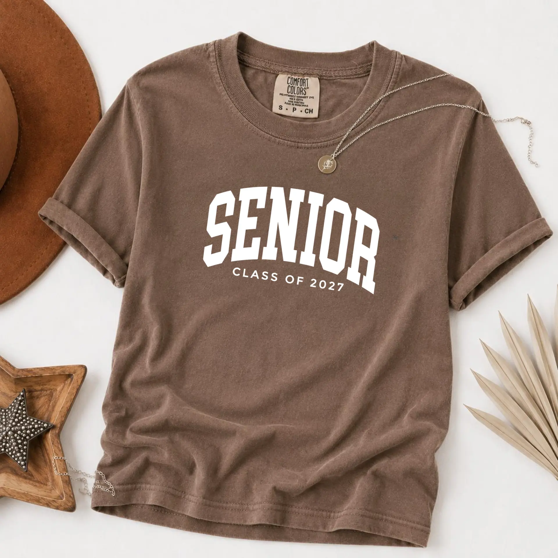 Comfort Colors Senior Class of 2027 shirt, Minimalist Senior 2027 Crewneck, Retro Varsity Graduation Pullover, Trendy Senior Year tshirt, Class of 2027 School Spirit Gift - Trend Cotton Shop