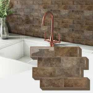 Self-Adhesive Marble Wallpaper, 5/10 Sheets, 12x8.70 Inch, Waterproof Backing, Wall Decor for Living Room, Kitchen, Bathroom