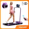 【BACKTOSCHOOL】YAGUD Silent Foldable Treadmill with Handrail - Remote Control, LED Display, 330LBS Capacity, Dual Shock Absorption, Wide Belt, Compact Design, Walking Pad, Home Workout Gear, At Home Gym Equipment, Indoor Cardio
